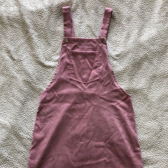Pink Overall Dress - Picture 1 of 1